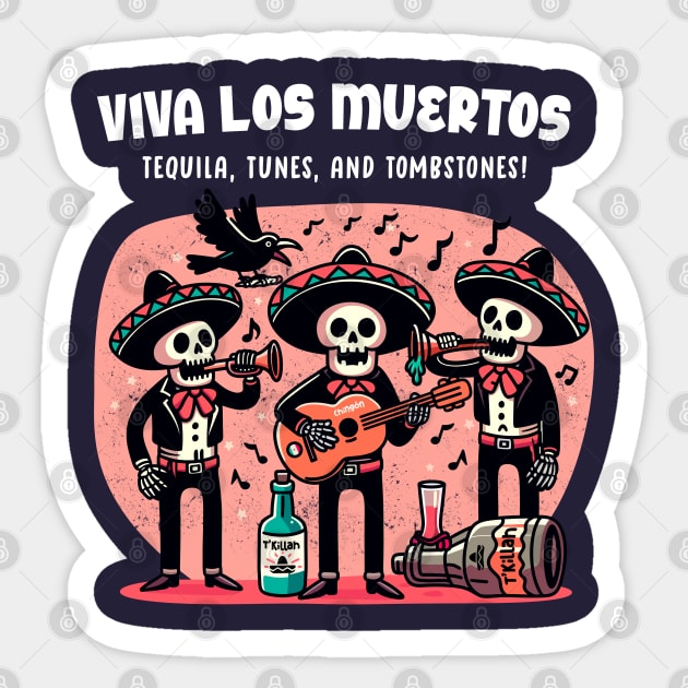 VIVA LOS MUERTOS Sticker by Fabrik